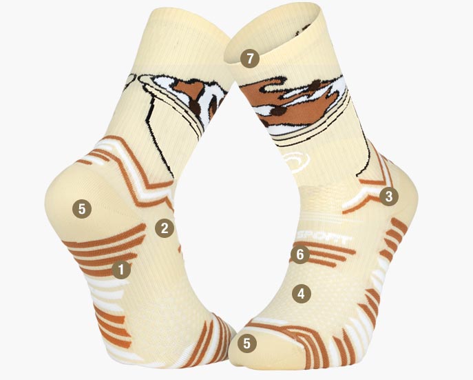 Socks TRAIL ULTRA NUTRISOCKS sundae